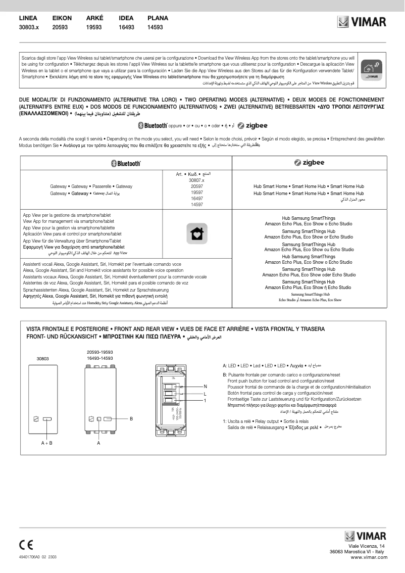 Imagen de la primera página del manual del dispositivo 19593