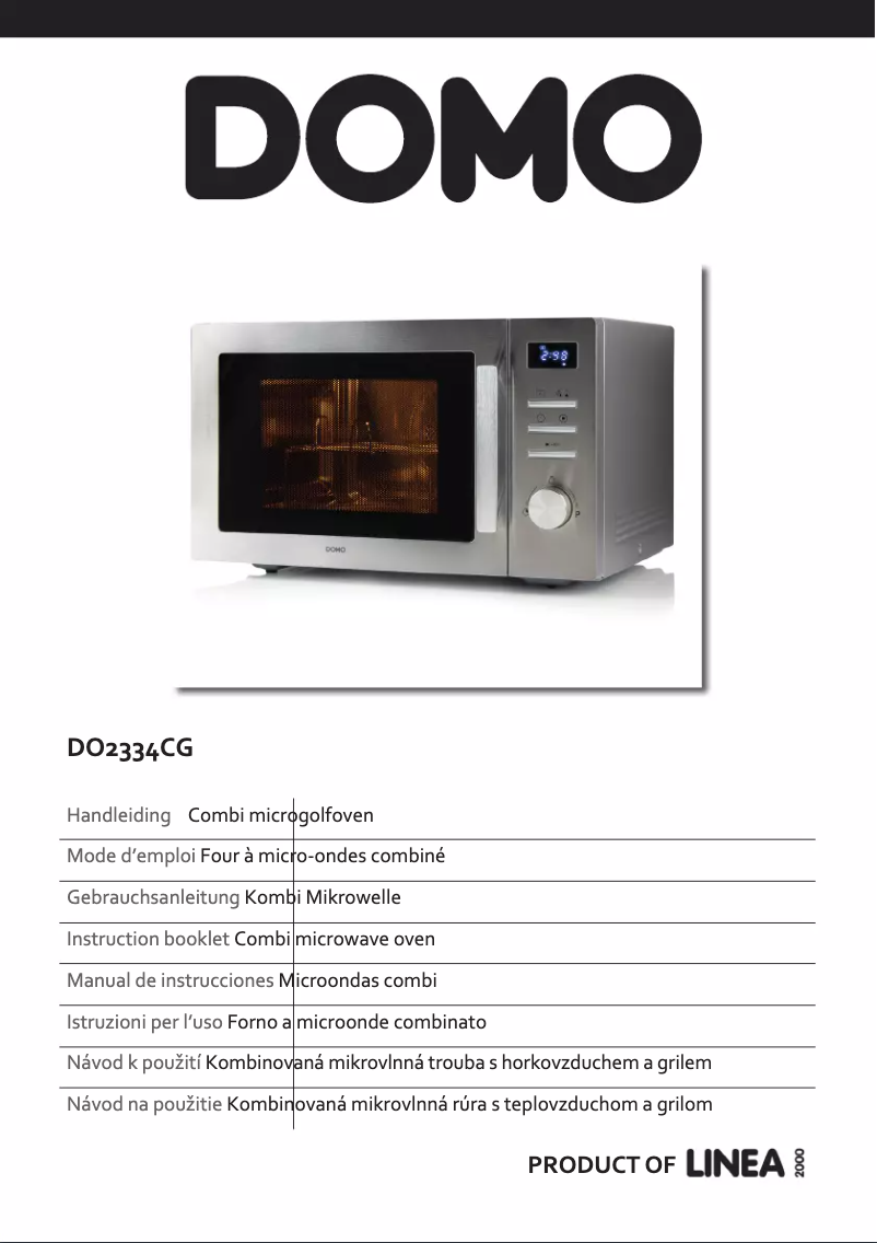 Imagen de la primera página del manual del dispositivo DO2334CG