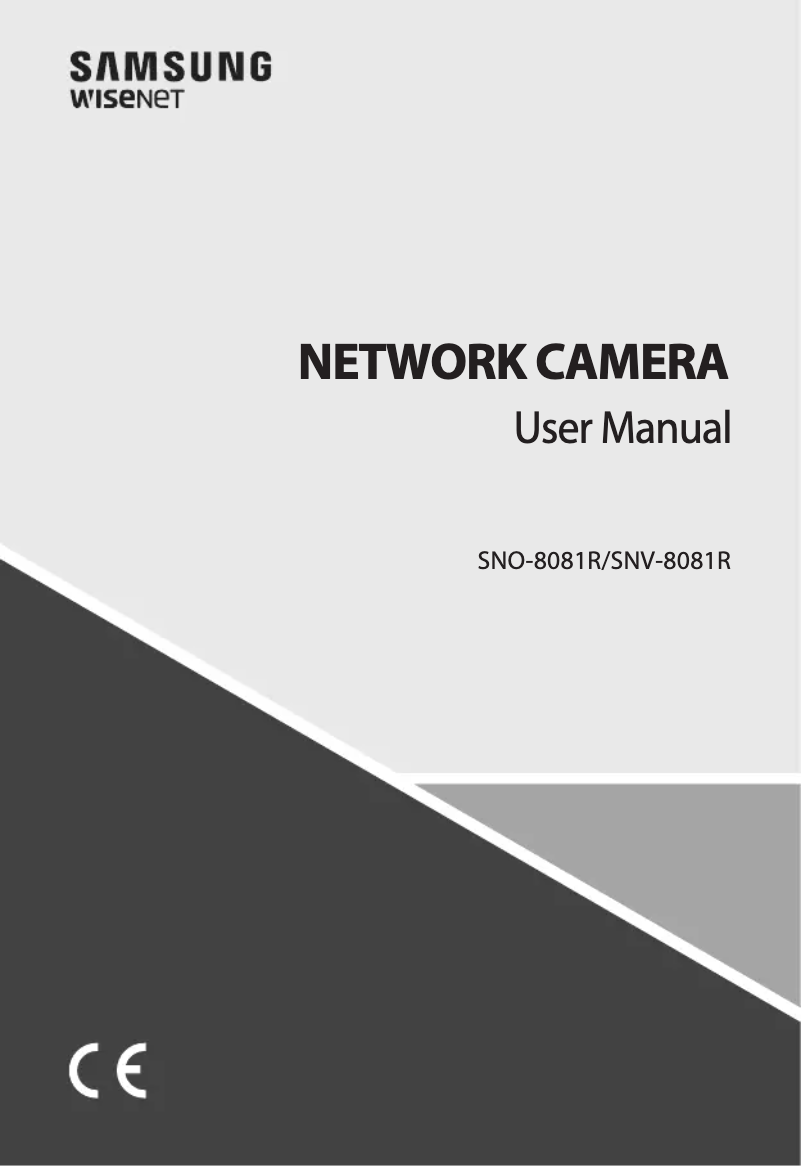 Imagen de la primera página del manual del dispositivo SNV-8081R