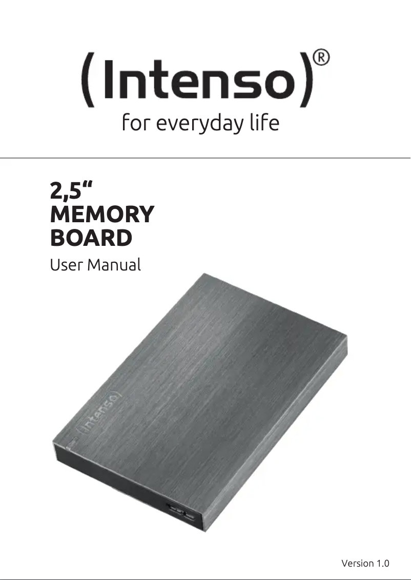 Imagen de la primera página del manual del dispositivo Memory Board