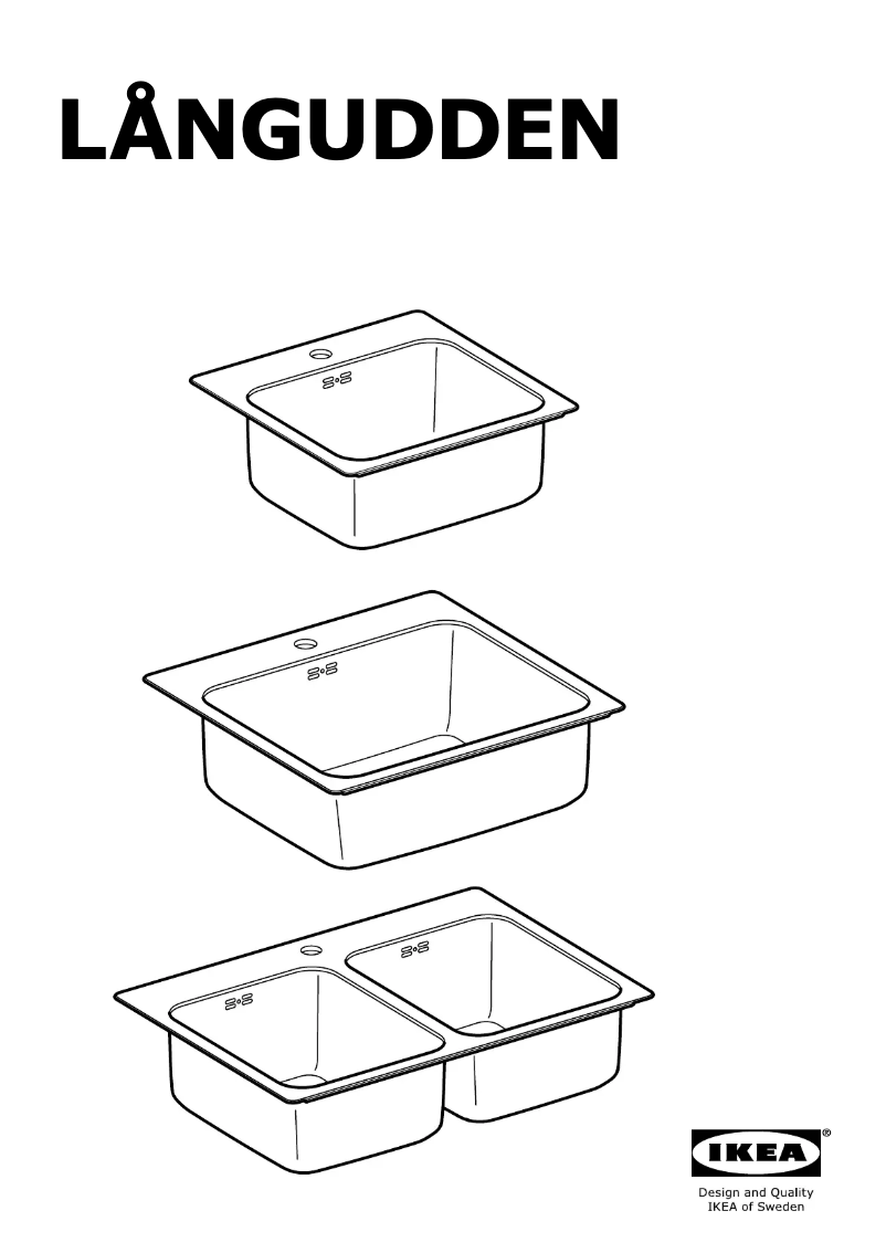 Página 1 del manual Instrucciones / montaje Ikea LÅNGUDDEN