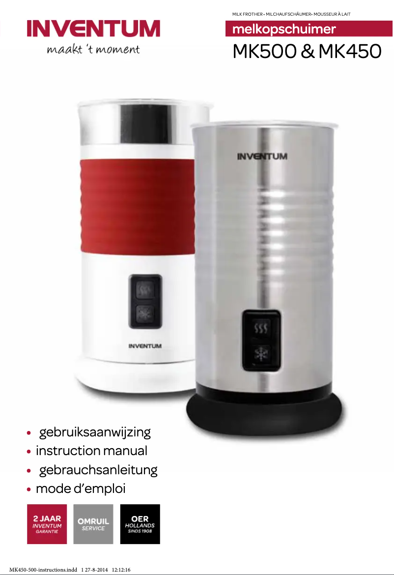 Página 1 del manual Manual de usuario Inventum MK500