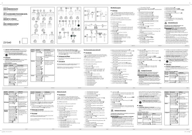 Imagen de la primera página del manual del dispositivo Z31040