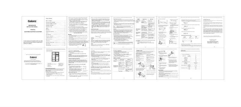 Imagen de la primera página del manual del dispositivo GLR76TWEE