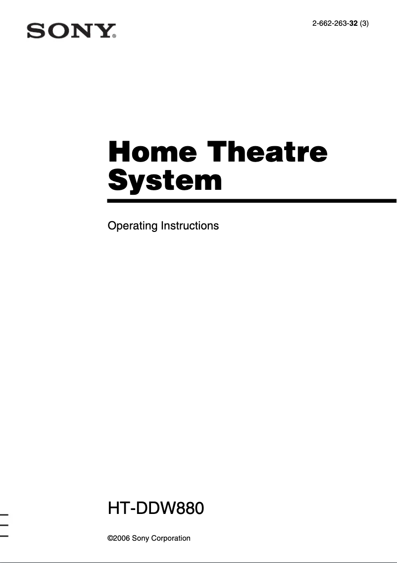 Imagen de la primera página del manual del dispositivo STR-K880