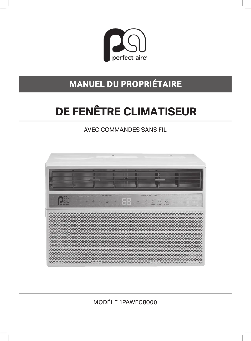 Página 1 del manual Manual de usuario Perfect Aire 1PAWFC8000