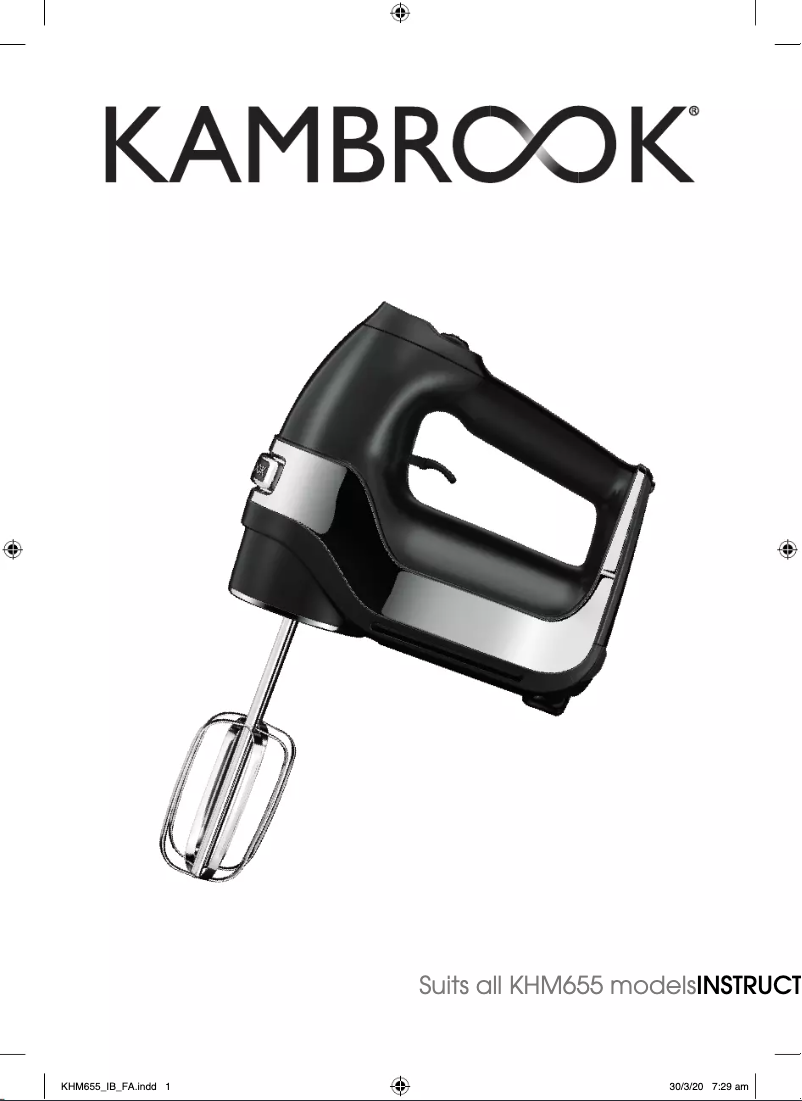 Página 1 del manual Manual de usuario Kambrook KHM655