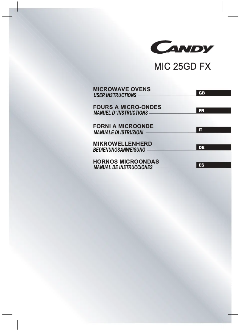Imagen de la primera página del manual del dispositivo MIC25GDFX-80