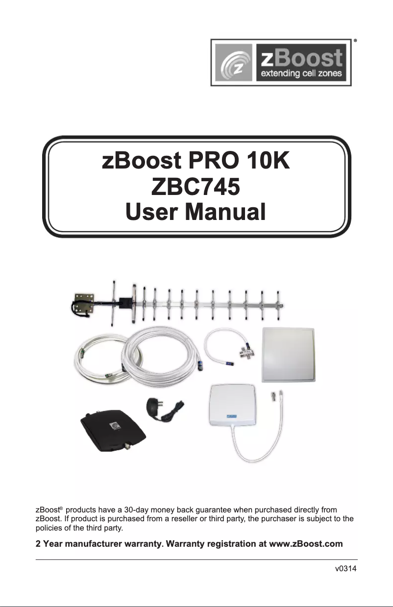 Página 1 del manual Manual de usuario zBoost Pro 10K ZBC745