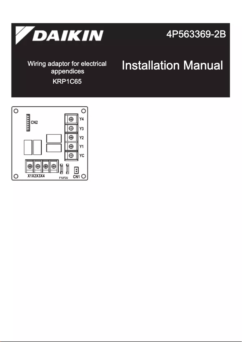 Imagen de la primera página del manual del dispositivo KRP1C65