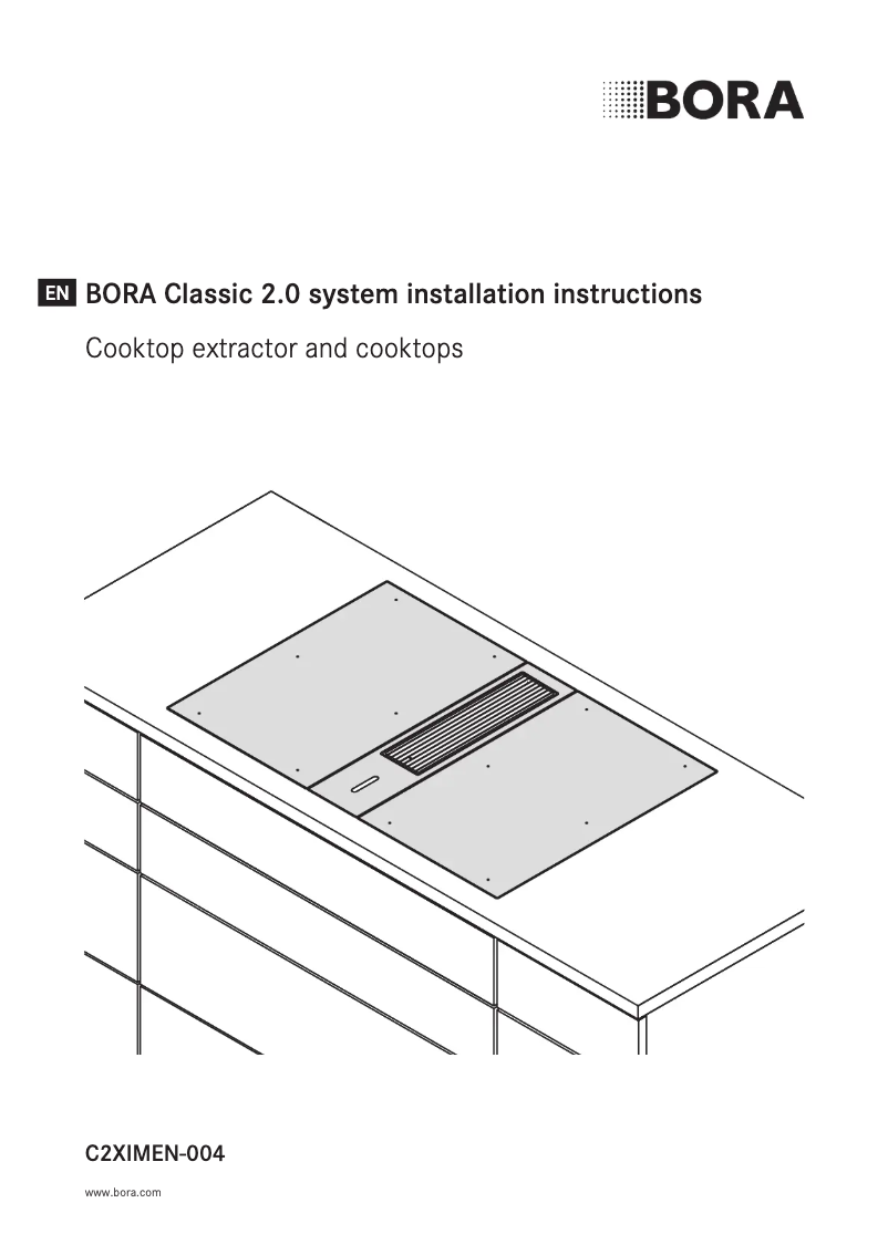 Página 1 del manual Guía de instalación BORA Classic 2.0