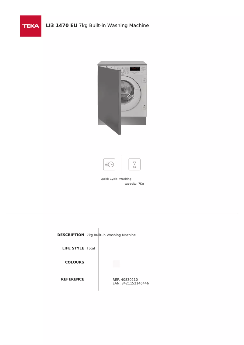 Imagen de la primera página del manual del dispositivo LI3 1470 EU