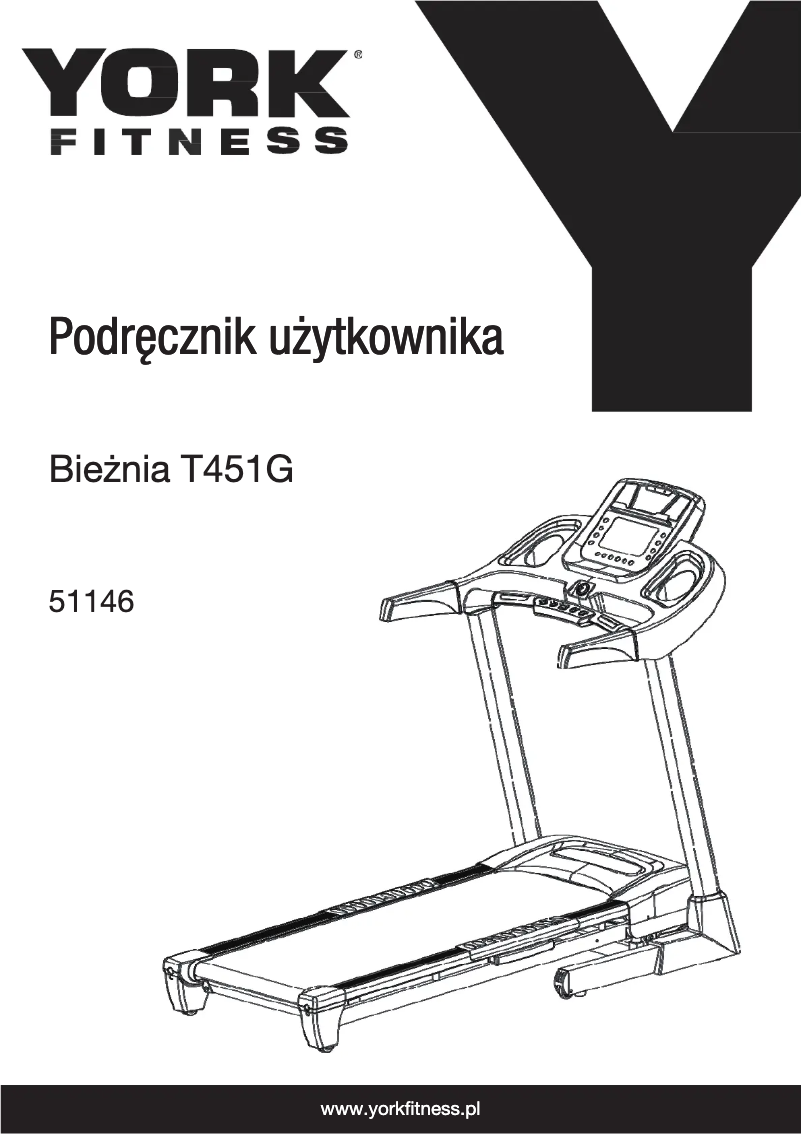 Página nº 1 - Manual de usuario York Fitness T451G