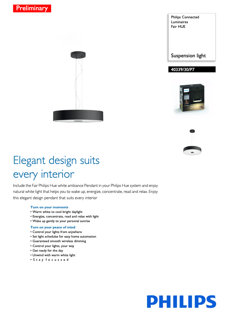 Página 1 del manual Manual de usuario Philips Hue Fair