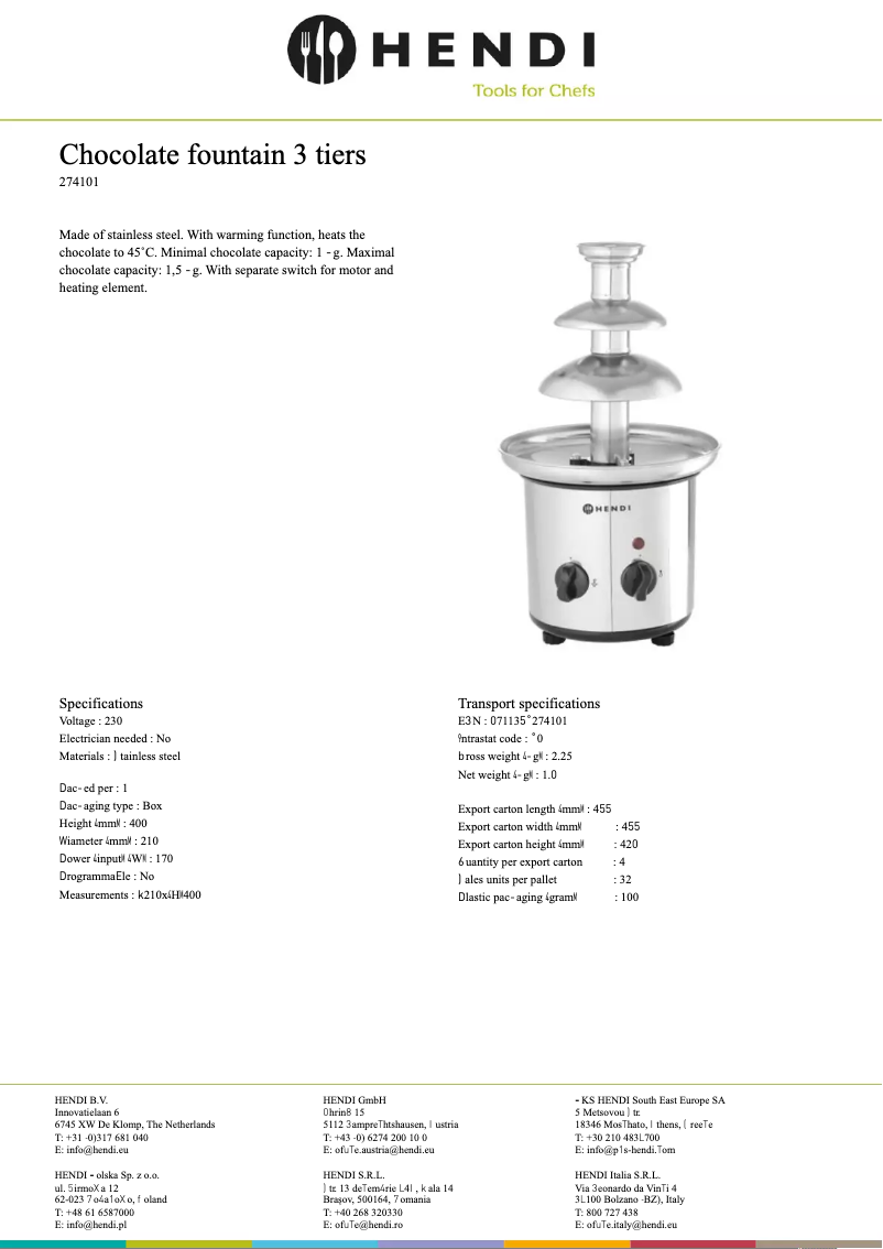 Imagen de la primera página del manual del dispositivo 274101