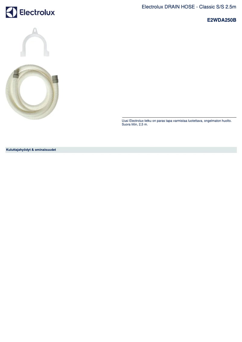 Imagen de la primera página del manual del dispositivo E2WDA250B