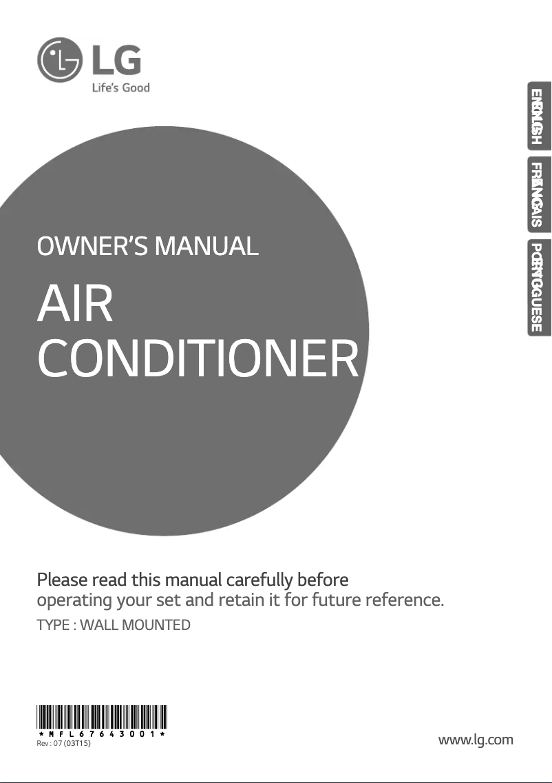 Página 1 del manual Manual de usuario LG HSNC096B8E7