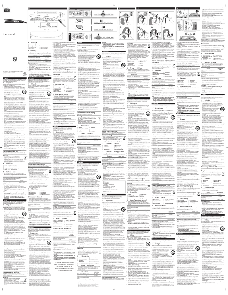 Imagen de la primera página del manual del dispositivo BHS752