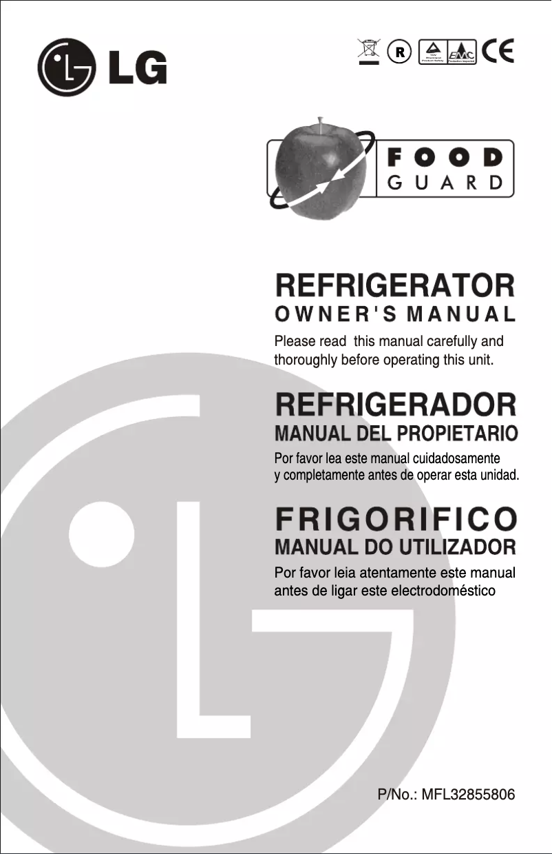 Imagen de la primera página del manual del dispositivo GL-B332JMA