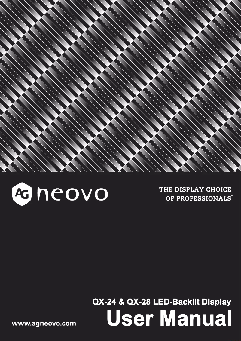 Imagen de la primera página del manual del dispositivo QX-28