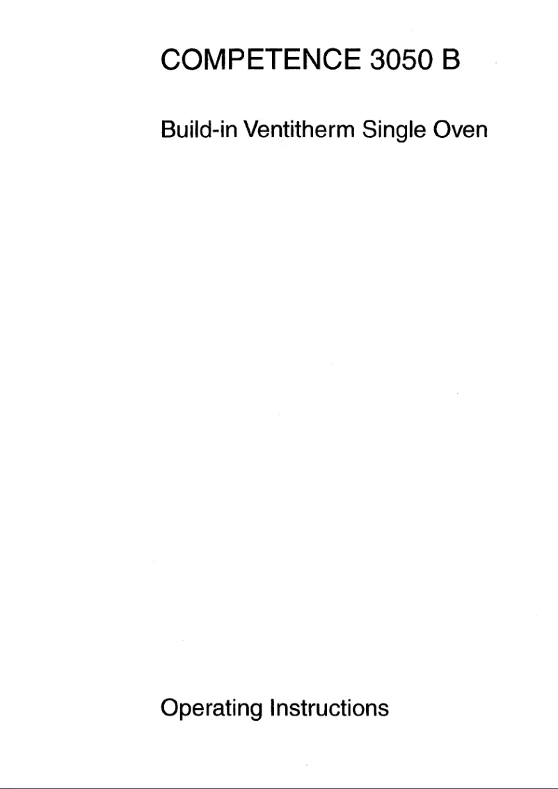 Imagen de la primera página del manual del dispositivo Competence 3050 B W