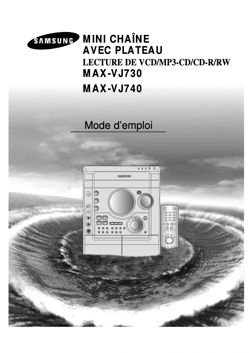 Página 1 del manual Manual de usuario Samsung MAX-VJ730