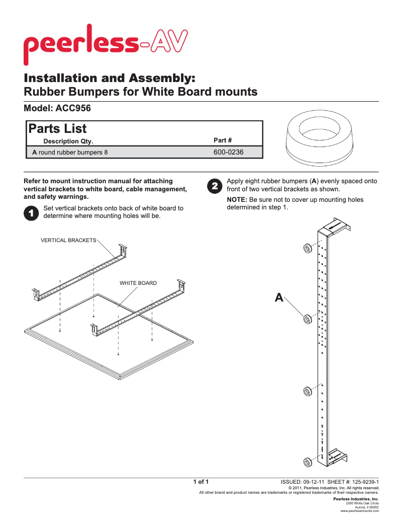 Imagen de la primera página del manual del dispositivo ACC956