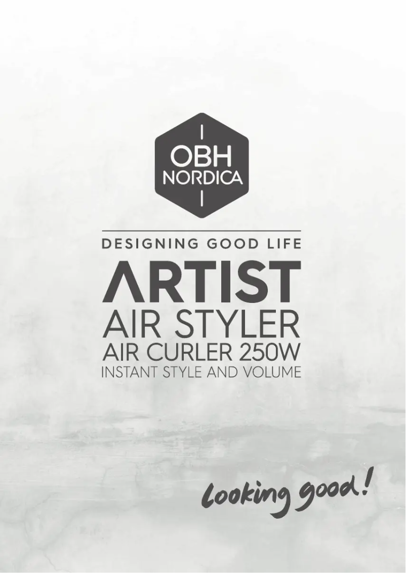 Página nº 1 - Manual de usuario OBH Nordica Artist 3541