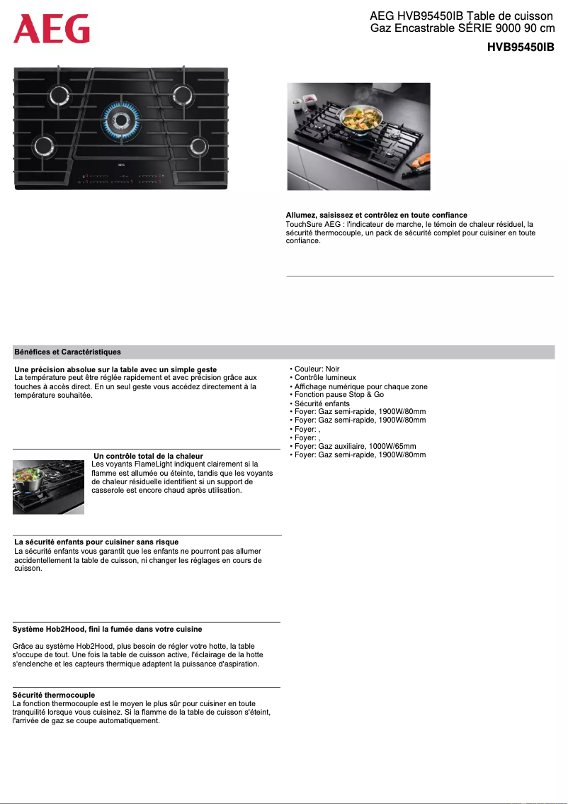 Imagen de la primera página del manual del dispositivo HVB95450IB