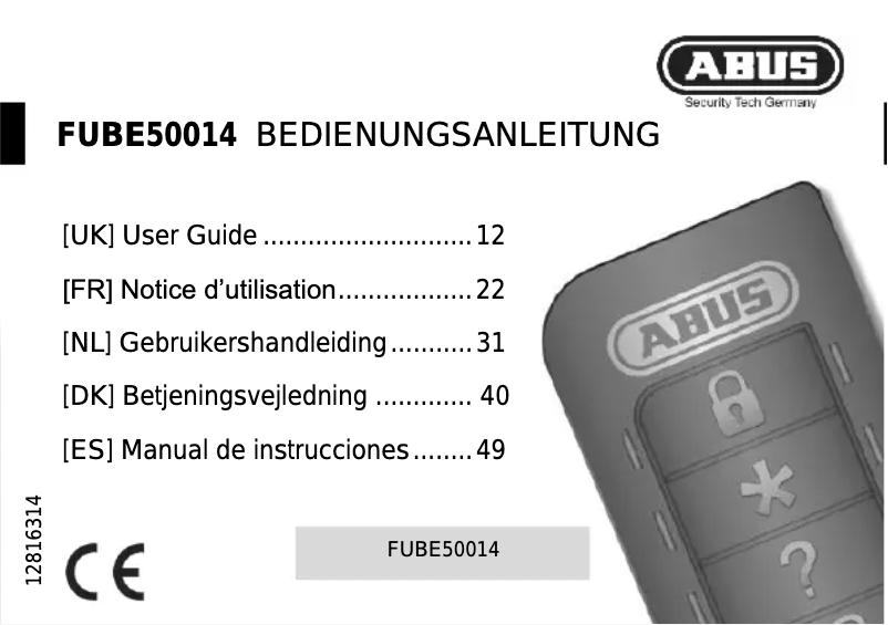 Página 1 del manual Manual de usuario Abus FUSG50010