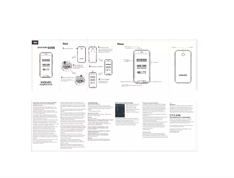 Página 1 del manual Manual de usuario Evolveo StrongPhone SGP-Q7