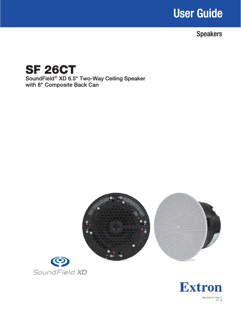 Página 1 del manual Manual de usuario Extron SF 26CT