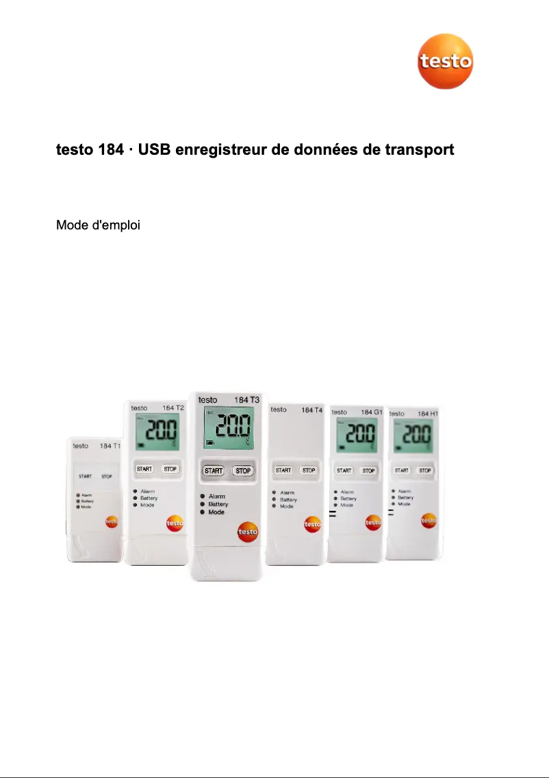 Imagen de la primera página del manual del dispositivo 184 T1