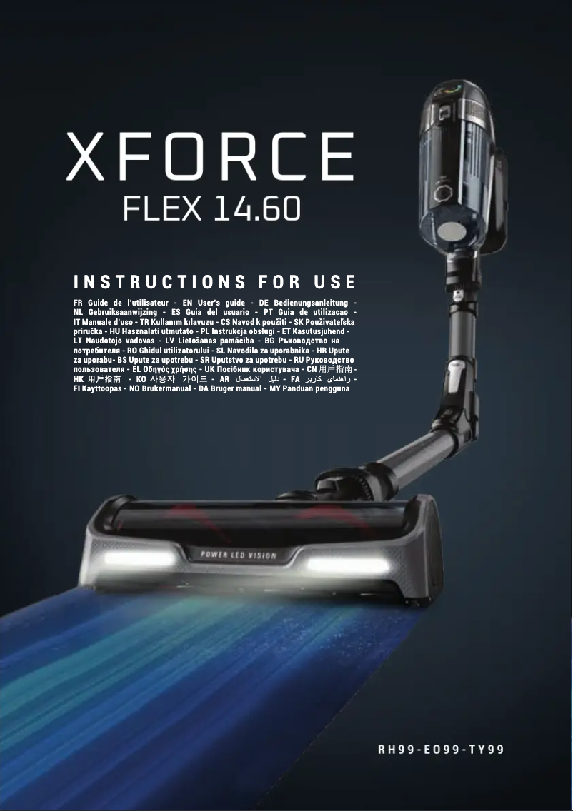 Página nº 1 - Manual de usuario Rowenta X-Force Flex 14.60 RH9958