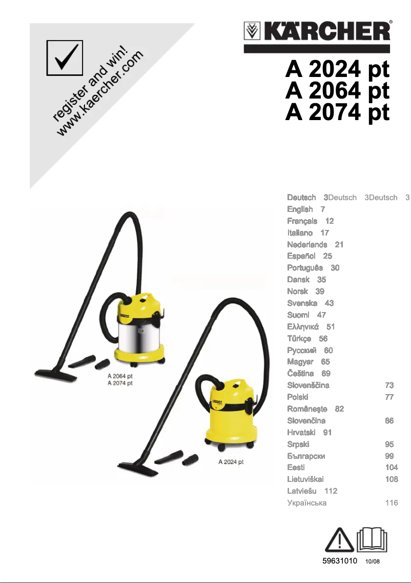 Imagen de la primera página del manual del dispositivo A 2024 pt