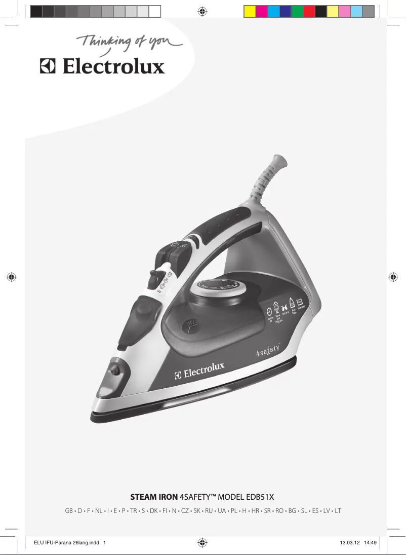 Página 1 del manual Manual de usuario Electrolux 4Safety EDB5110PB