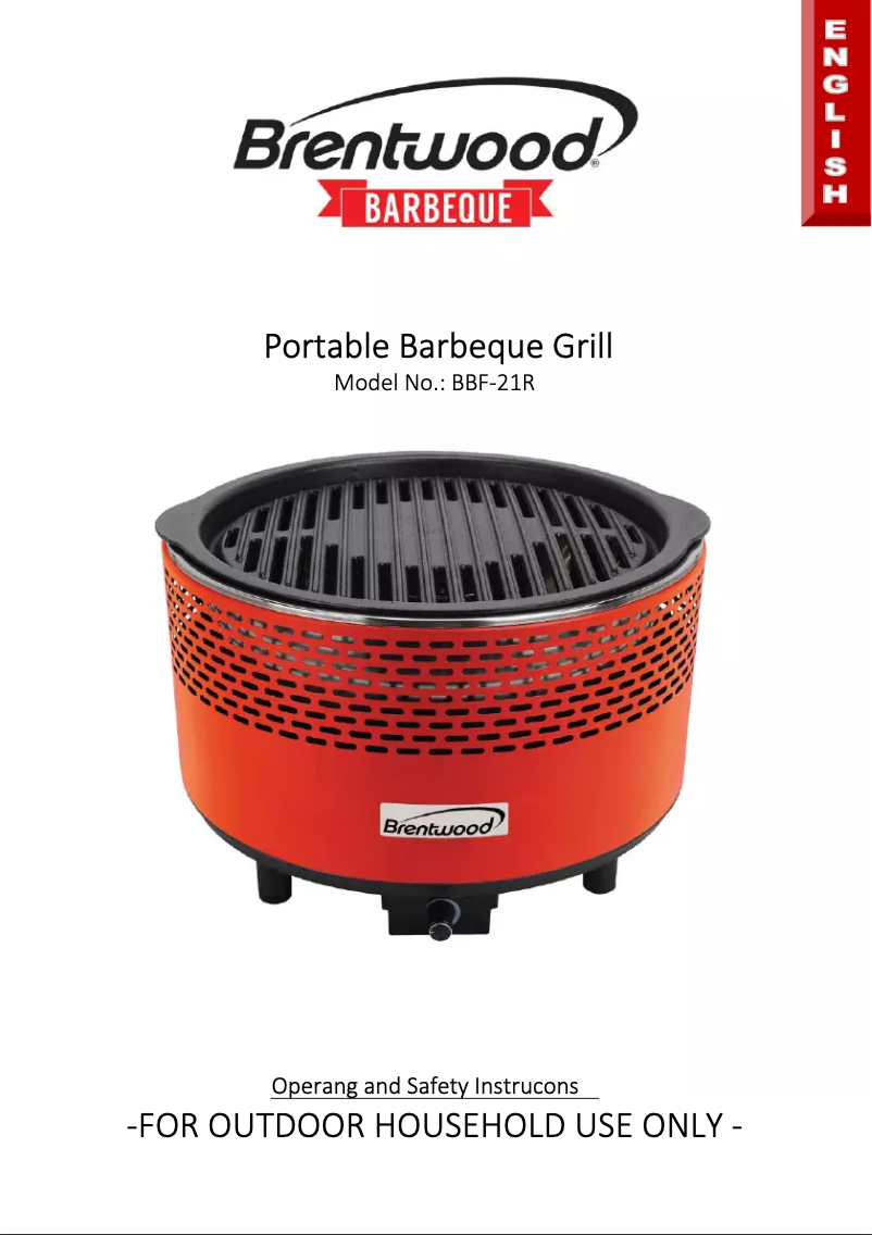 Imagen de la primera página del manual del dispositivo BBF-21R