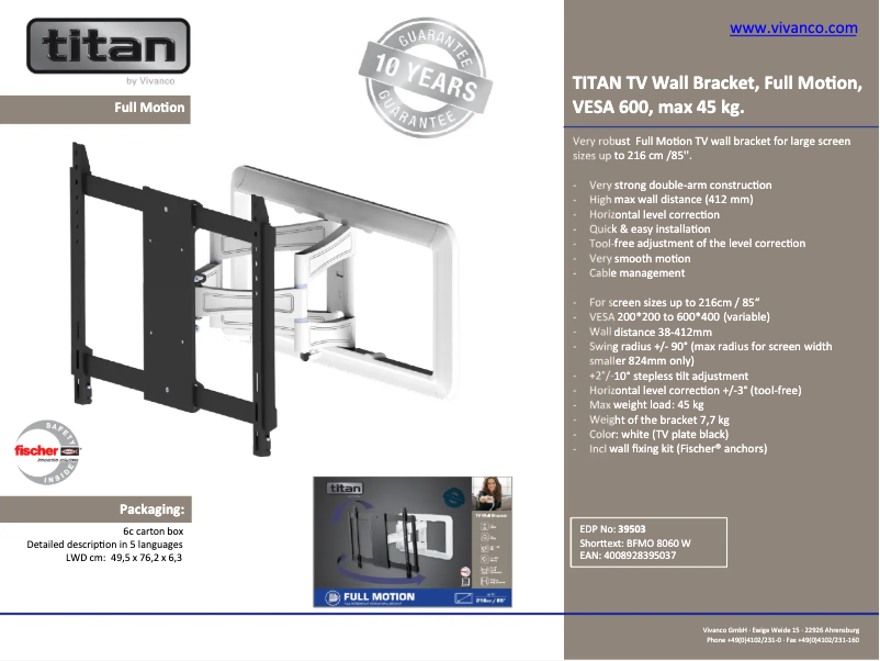 Imagen de la primera página del manual del dispositivo BFMO 8060 W