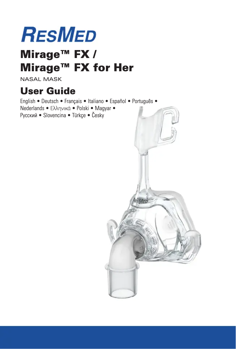 Imagen de la primera página del manual del dispositivo Mirage FX