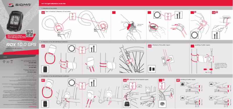 Página 1 del manual Manual de usuario Sigma ROX 10 GPS