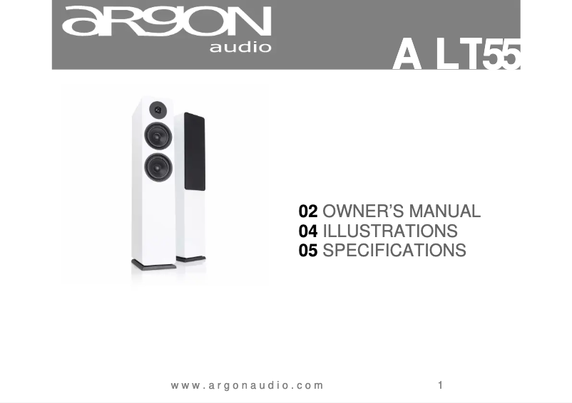 Página nº 1 - Manual de usuario Argon Alto 55