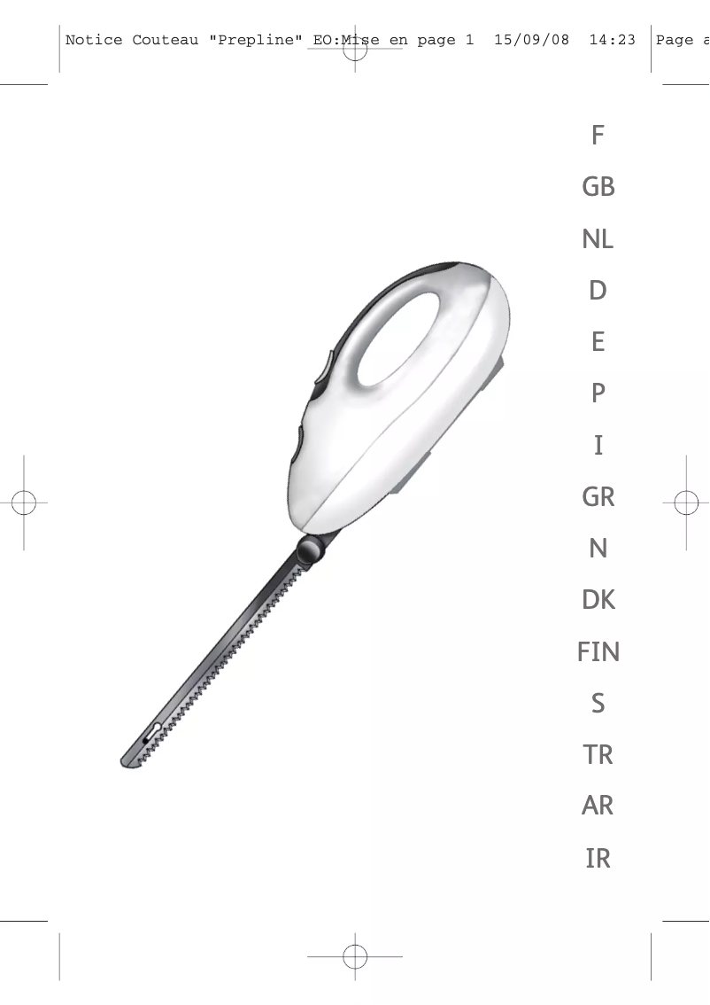 Imagen de la primera página del manual del dispositivo Prepline 852321