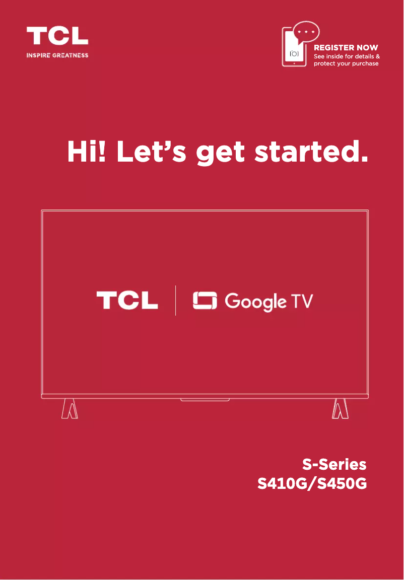 Imagen de la primera página del manual del dispositivo 43S450G