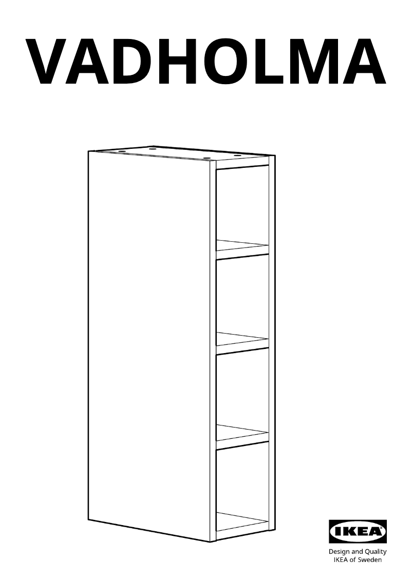 Página 1 del manual Manual de usuario Ikea VADHOLMA 003.743.39