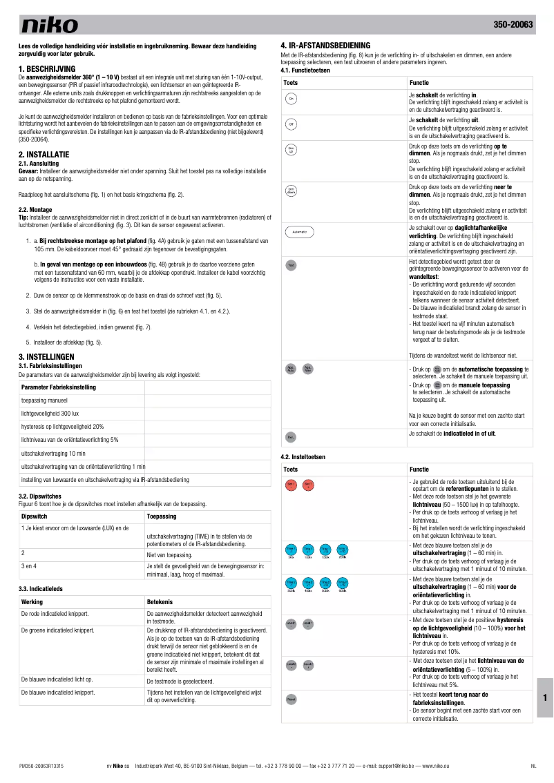 Imagen de la primera página del manual del dispositivo 350-20063
