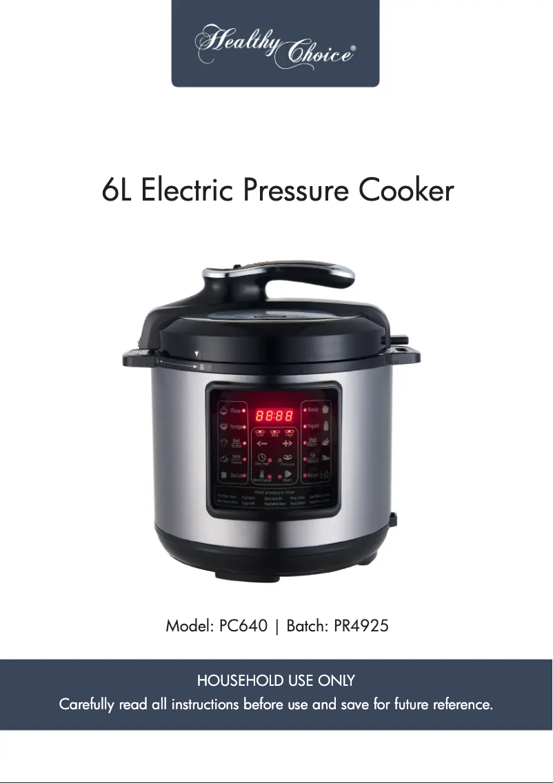 Página 1 del manual Manual de usuario Healthy Choice PC640