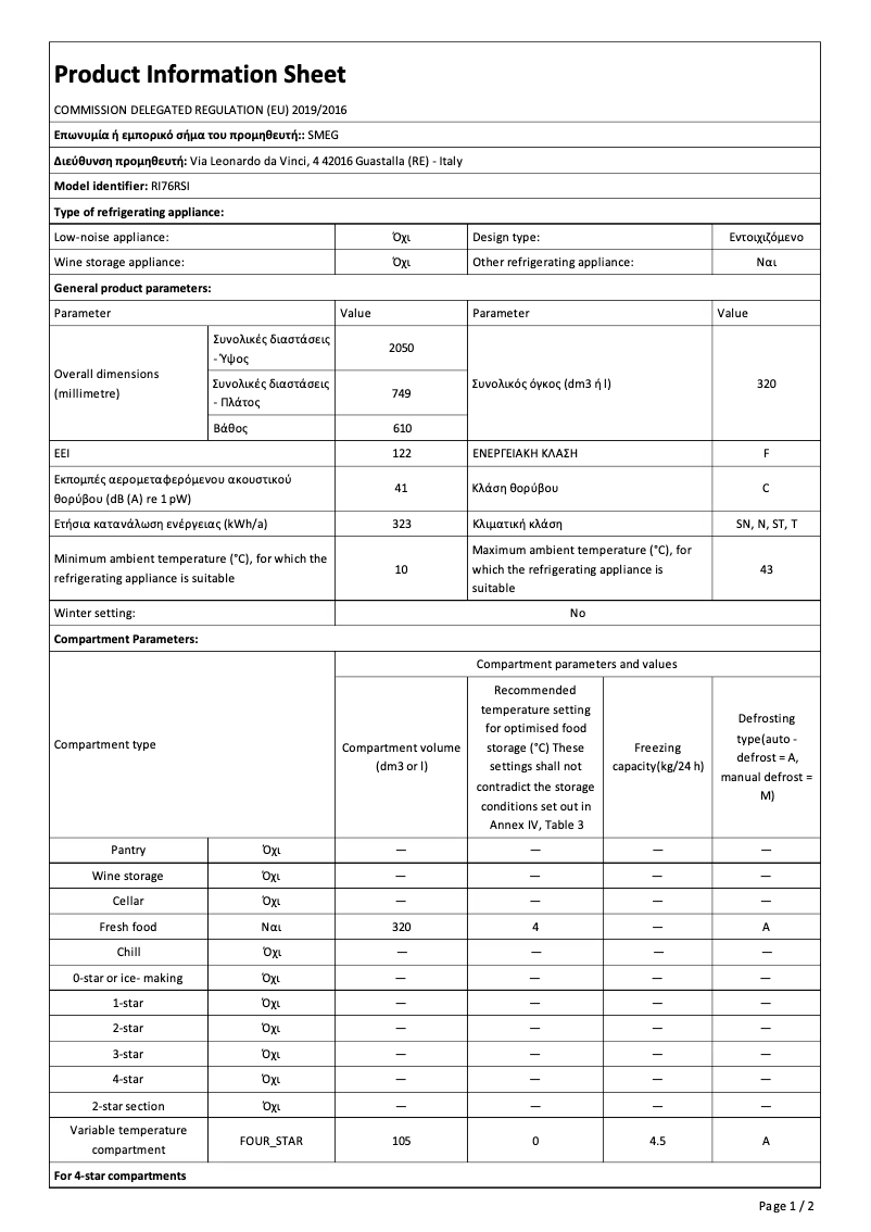 Imagen de la primera página del manual del dispositivo RI76RSI