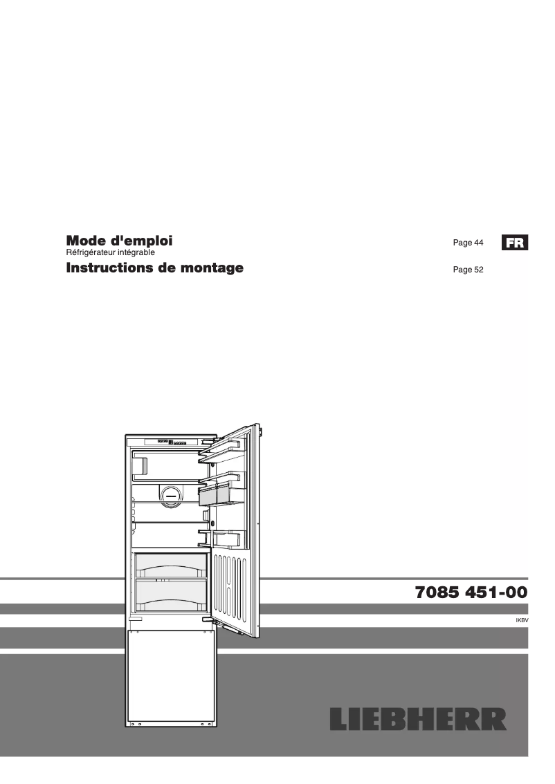 Imagen de la primera página del manual del dispositivo IKBV 3264 Premium BioFresh