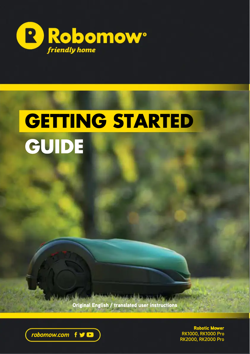 Imagen de la primera página del manual del dispositivo RK2000