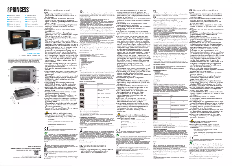 Página nº 1 - Manual de usuario Princess 112754